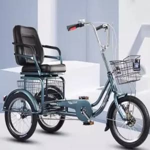 성인용세발자전거 삼발이 어르신 자전거 등받이 세발