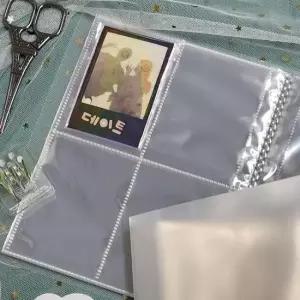 [문구] 사진 앨범 3인치 세로형 투명 보관함 메모리북