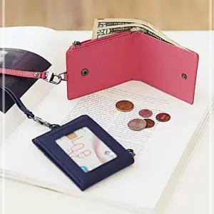 목걸이형 소가죽 카드홀더 먼데이 지퍼 31W1883703