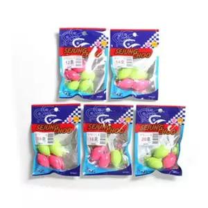 낚시 무게추 봉돌 다운샷 야광 구멍추낚시추 고리추 PgI2+2JpS