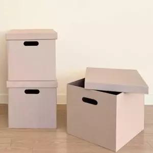 크라프트박스 수납 종이 리빙 박스 집 정리 함 정돈 홈 인테리어