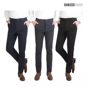 골프바지 남성 기모본딩 시크릿 허리밴딩골프팬츠 3종세트 1.5m