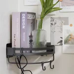 선반 욕실 모서리 코너 정리 알루미늄 세면대 화장실 걸이 고리 1단