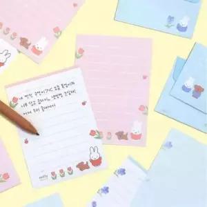 [문구/오피스] 미피 미니 생일 편지 엽서 캐릭터 편지지 세트 6개