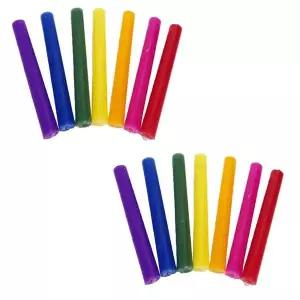 [골드스마일]칠색초 2개 레인보우 촛불 인테리어소품 캔들