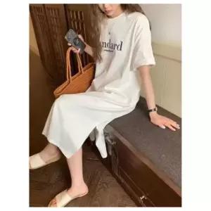 [옷은날개] 스탠다드 원피스 롱티 UC0129 롱반팔티 롱 롱티 나시