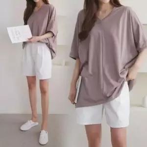 IL 위쉬몰 빅사이즈 오버핏 브이절개가오리롱박스 E02