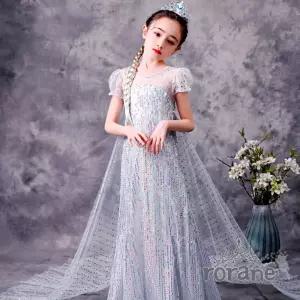 스팽글 은빛 여아 공주드레스 wDc8+8zcz