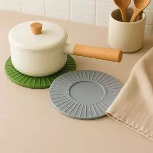 TBZ 솔리드 실리콘 냄비받침 컵받침 받침대 방열 패드