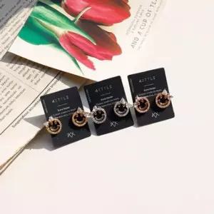 주얼리 은침 걸 리본 귀걸이 큐빅귀걸이 쥬얼리 이어 pvf9+2xfB