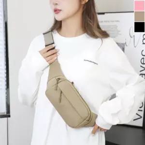 커플 베이직 힙색 1P 다용도 가벼운 여행 보조 가방 rWu9+9iVn