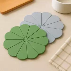 TBZ 플라워 실리콘 냄비받침 컵받침 받침대 방열 패드