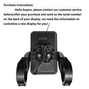 전자 자전거 컬러 디스플레이 화면 미터 YL81F Engwe 전기 자전거 MTB 액세서리 용 36V 48V 52V 5pin 변환