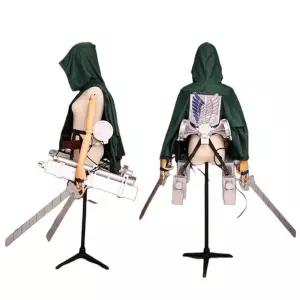 칼 외 애니메이션 남녀공용 진격의거인 파티 풀세트 의상 무기 공용 할로윈