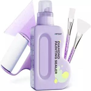 ARDOT 480ML 다이아몬드 아트 씰러 액세서리 키트 페인팅 도구가 포함된 투명 아크릴 퍼즐 직소