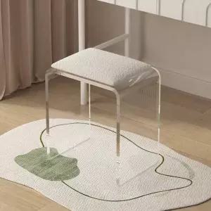 화장대의자 공주 아크릴 화장대 스툴 의자 간이 메이크업