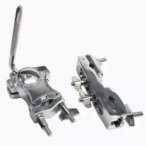 나구드 L-로드 카우벨 조절식 퀵 릴리스 멀티 클램프 실버 드럼 액세서리 세트 퍼커션 브래킷 심벌 스탠드