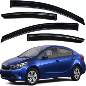 라이트로닉 내구성이 뛰어난 아웃사이드 마운트 오토 벤트 윈도우 바이저 2014-2018 기아 포르테