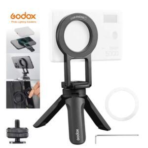 고독스 AM01 듀얼 사이드 마그네틱 브래킷 카메라 콜드 슈 어댑터 삼각대 홀더 휴대폰용 MA5R LED 라이트용