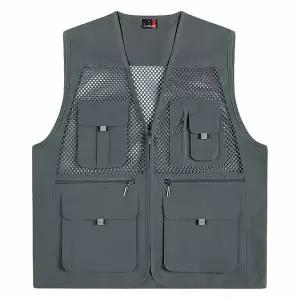 [하프클럽/랜더스]고급 왕망사 조끼(LD450) 그레이