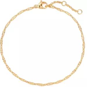 드레미 스튜디오 여성용 골드 브레이슬릿 18K 도금 앙증맞은 종이 클립 큐빅 지르코니아 디스크 코인 스타