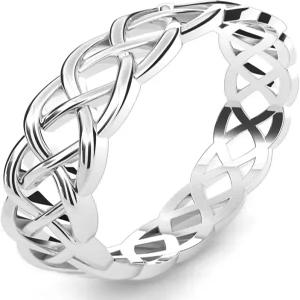 메탈 팩토리 925 스털링 실버 켈틱 매듭 이터널 밴드 링