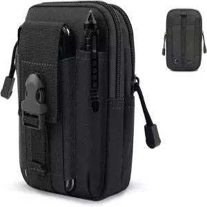 원 WVW 핀 전술 몰 파우치 유니버설 EDC 허리 가방 벨트 아웃도어 기어 도구 가젯 포켓 휴대폰 홀스터 포함