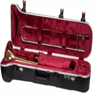 크로스록 ABS 하드쉘 테너 트롬본 케이스 - 표준/트리거 F-어태치먼트 장착 충격 방지 디자인/싱글 숄더