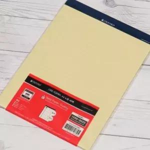 [문구/오피스] 노랑40매5권 리갈연습장 절취형제본 공책유선노트 A4대학패드
