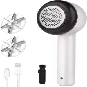 패브릭 면도기 충전 제거용 스웨터 6잎 칼날이 있는 USB 충전식 보푸라기 제거기 옷 디퓨저 퍼즈 볼 소파
