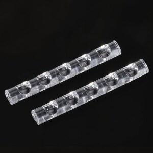 [미국배송] QULKWS 2팩 크리스탈 바 펜 홀더 투명 브러시 아크릴 네일 아트 페인팅 스탠드 휴식 메이크업 정리함 드로잉 매니큐어 카빙 연필