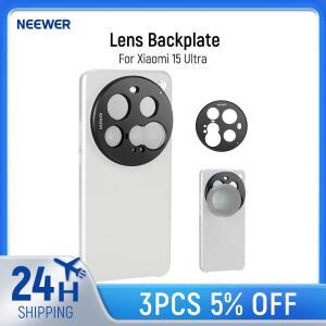 샤오미 15 울트라용 NEEWER 렌즈 백플레이트 메인 및 망원 알루미늄 합금 17mm 나사 스레드 폰 어댑터 홀더