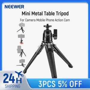 NEEWER 금속 탁상 미니 삼각대 360 ° 볼 헤드 지지대 수직 촬영 및 핸드 그립 휴대용 여행용 스탠드