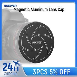 NEEWER 마그네틱 알루미늄 렌즈 캡 나사 포함 K & F Kase 필터 및 카메라 호환