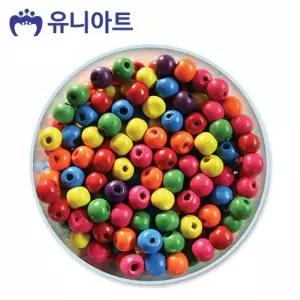 유니아트 5000통 (모양비즈 12번) 나무비즈 (원-소) (P0000BFV)