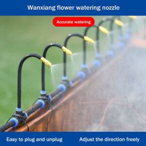 5 20M 범용 자동 관개 스프링클러 키트 회전 구리 노즐 정원 발코니 분무 스프링클러 급수 키트