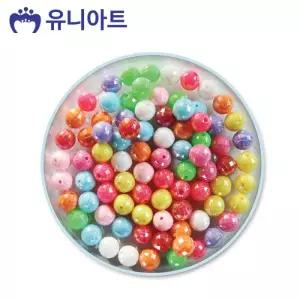 유니아트 5000 모양비즈 18번 레인보우 비즈 (1cm) (P0000BFP)