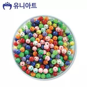 유니아트 5000 모양비즈 16번 원형 점박이 비즈 (P0000BFR)