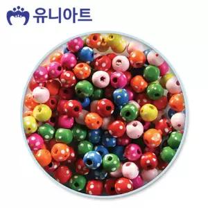 유니아트 5000통 (모양비즈 7번) 나무비즈 (원형꽃) (P0000BGA)