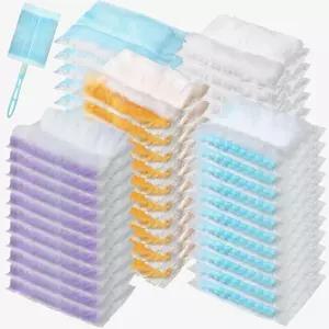 미모루 100개 일회용 더스터 마이크로파이버 무향(신선한 색상)으로 천장 선풍기 청소용 벌크 헤비 듀티