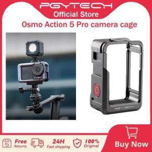 OSMO Action 5용 PGYTECH 카메라 케이지 알루미늄 합금 보호 블로깅 프레임 마그네틱 퀵 릴리스 커넥터