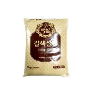 CJ백설 갈색설탕 중백 3kg 6ea 1box