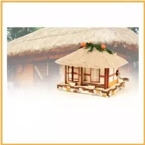 영공방 오르골만들기 DIY 수동 오르골 초가집 (YM86211)