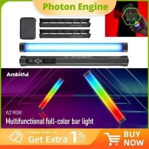 AMBITFUL A2 RGB 2500-8500K LED 비디오 스틱 튜브 라이트 CRI 95+ 내장 앱  배터리 자석 기능