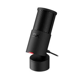 [미국배송] HYPERX SOLOCAST 2 U2013 게이밍 USB 콘덴서 마이크(PC용) USB-C TO USB-A 내장 팝 필터 내부 충격 마운트 플러그 앤 플레이 24비트 / 96KHZ 컴팩트 틸팅 스탠드 블랙