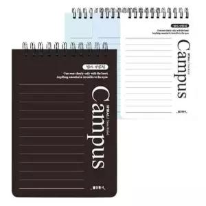 [문구] 유선 PP 커버 상철 캠퍼스 수첩 랜덤 9P 포켓 메모장