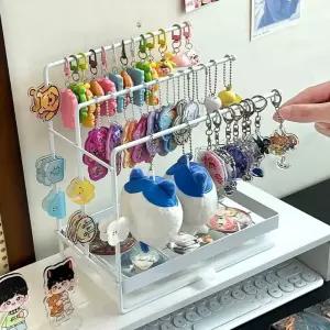 키링 진열대 굿즈 액세서리 스탠드 화이트 거치대