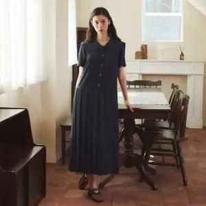 [백화점 정품] 잇미샤 [25 SS] 러 카라 플리츠 원피스 ITP6ZOP710