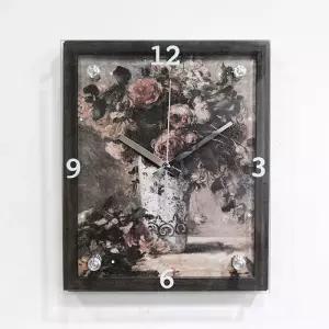 명화 장미 벽시계