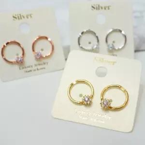 데일리 서클 눈꽃 귀걸이